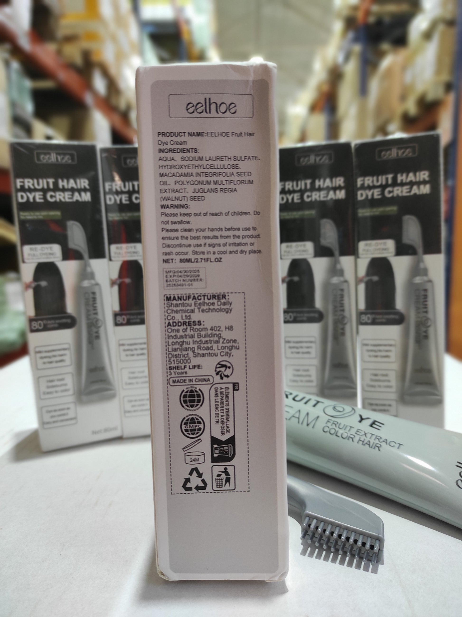 Crema para el cabello con peine para cubrir canas marron - additional image 2