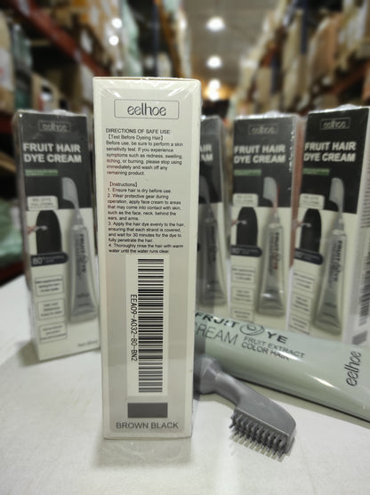 Crema para el cabello con peine para cubrir canas marron - additional image 3